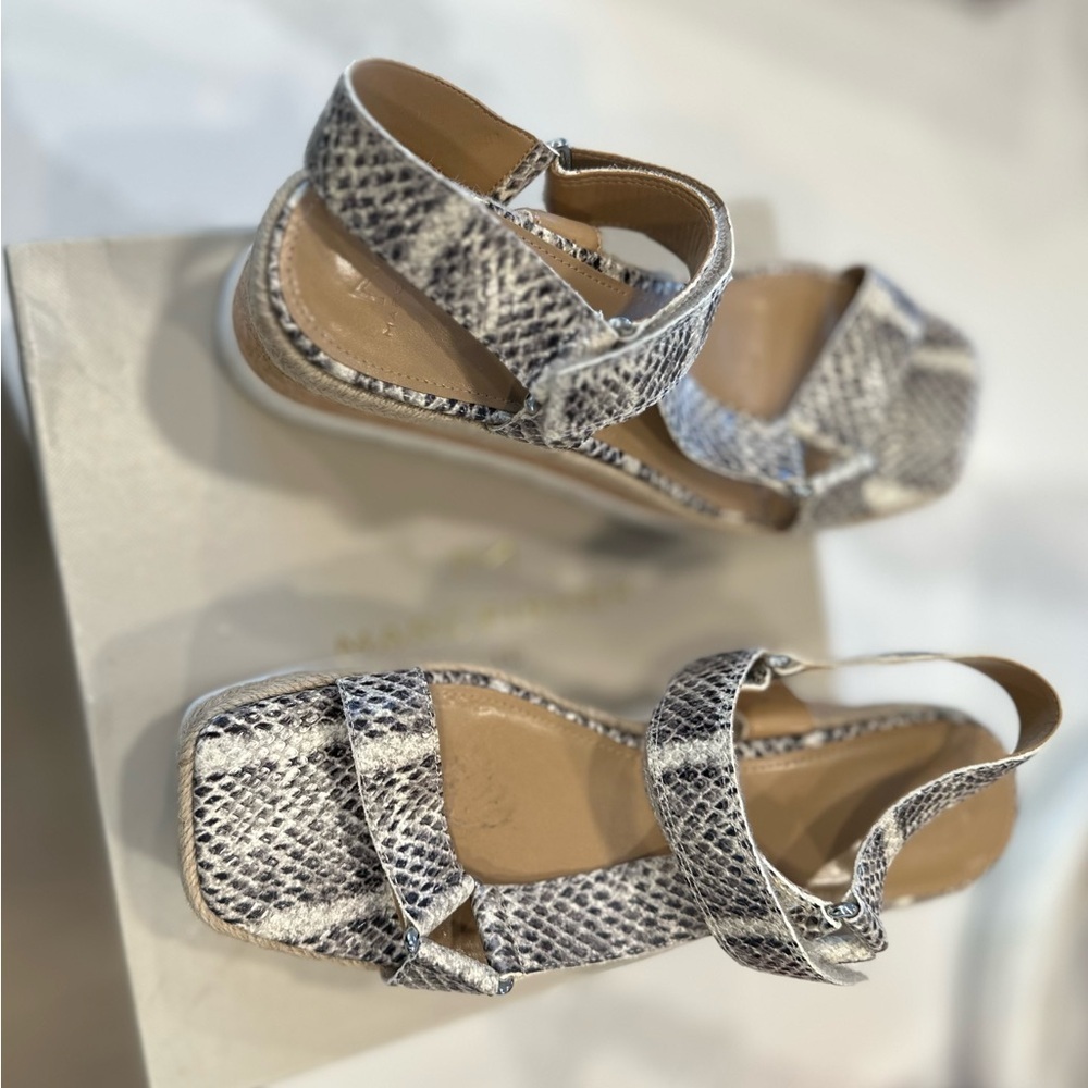 Marc Fisher Snakeskin Pattern Sandals - Picture 5 of 6